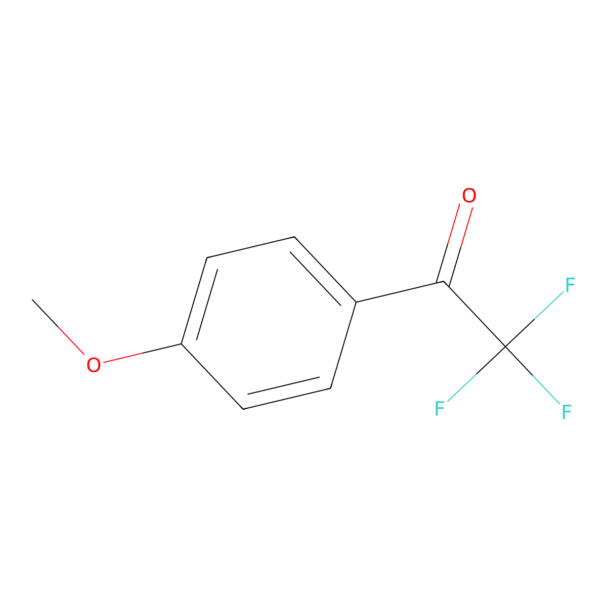 2,2,2-Trifluoro-4'-methoxyacetophenone molecular structure, CAS 711-38-6