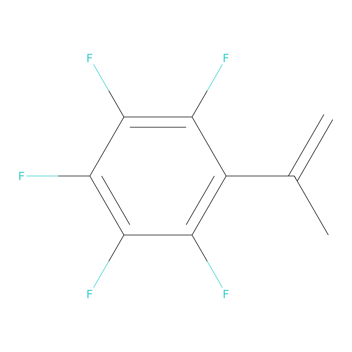 1,2,3,4,5-Pentafluoro-6-(prop-1-en-2-yl)benzene molecular structure, CAS 711-44-4