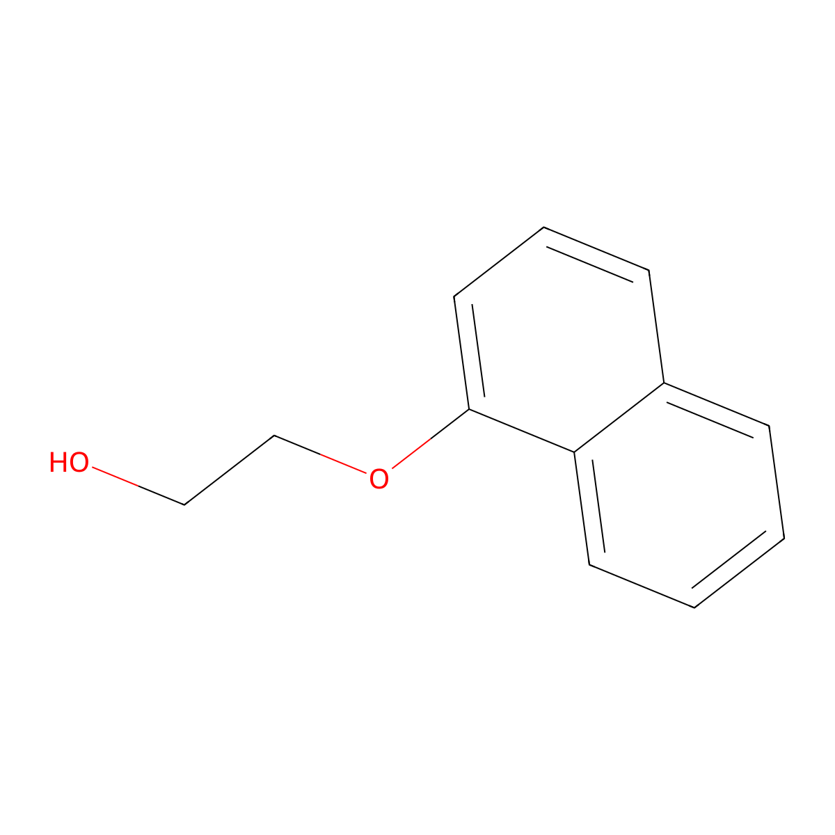 Ethanol, 2-(1-naphthalenyloxy)- molecular structure, CAS 711-82-0