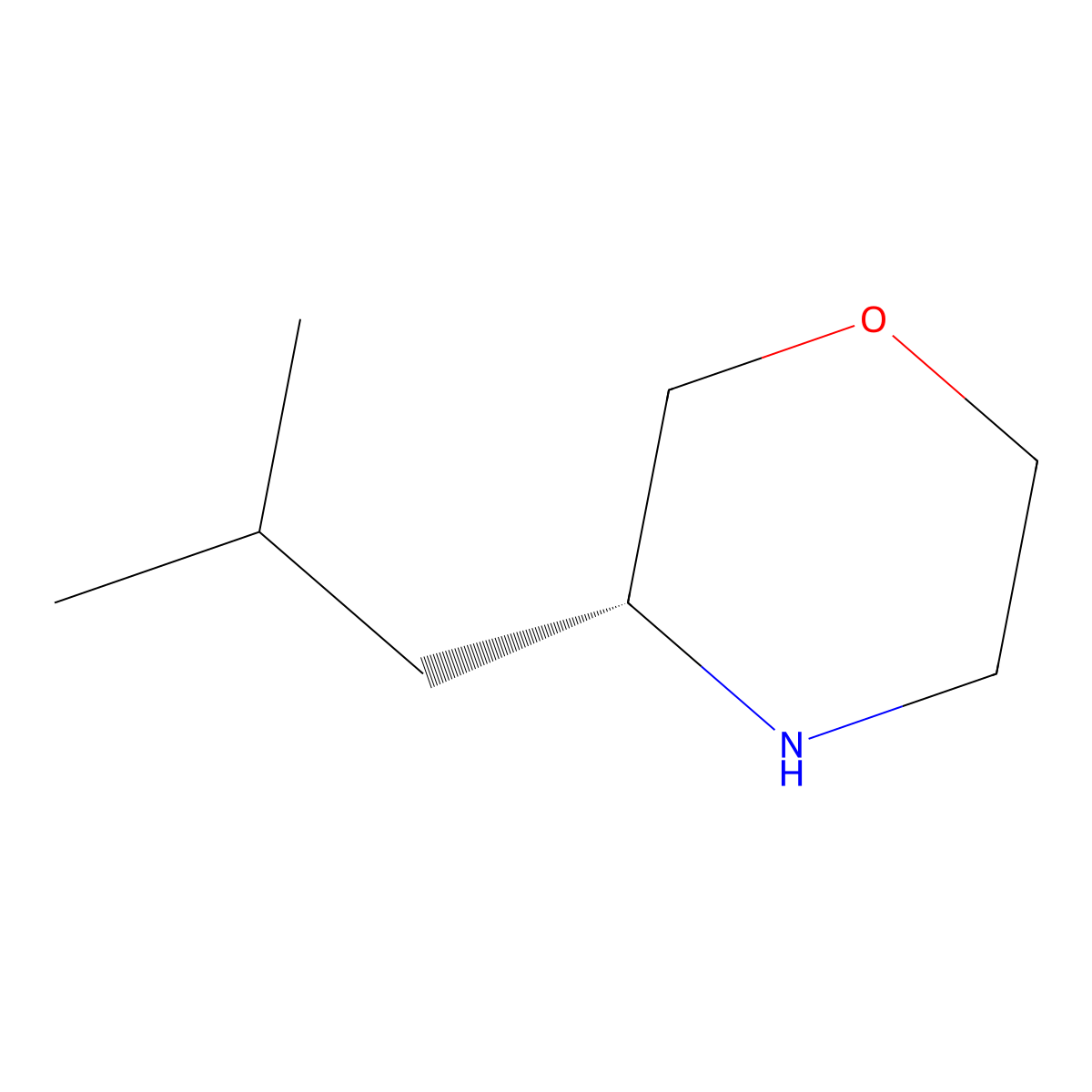 (R)-3-Isobutylmorpholine molecular structure, CAS 711014-40-3