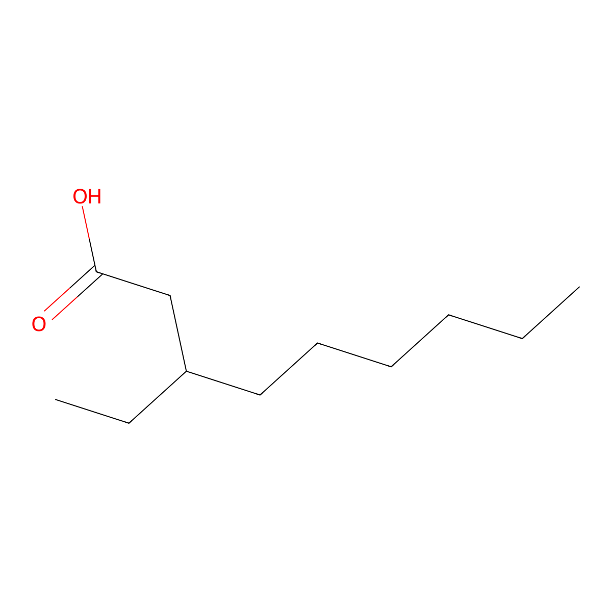 3-Ethylnonanoic acid molecular structure, CAS 711027-63-3