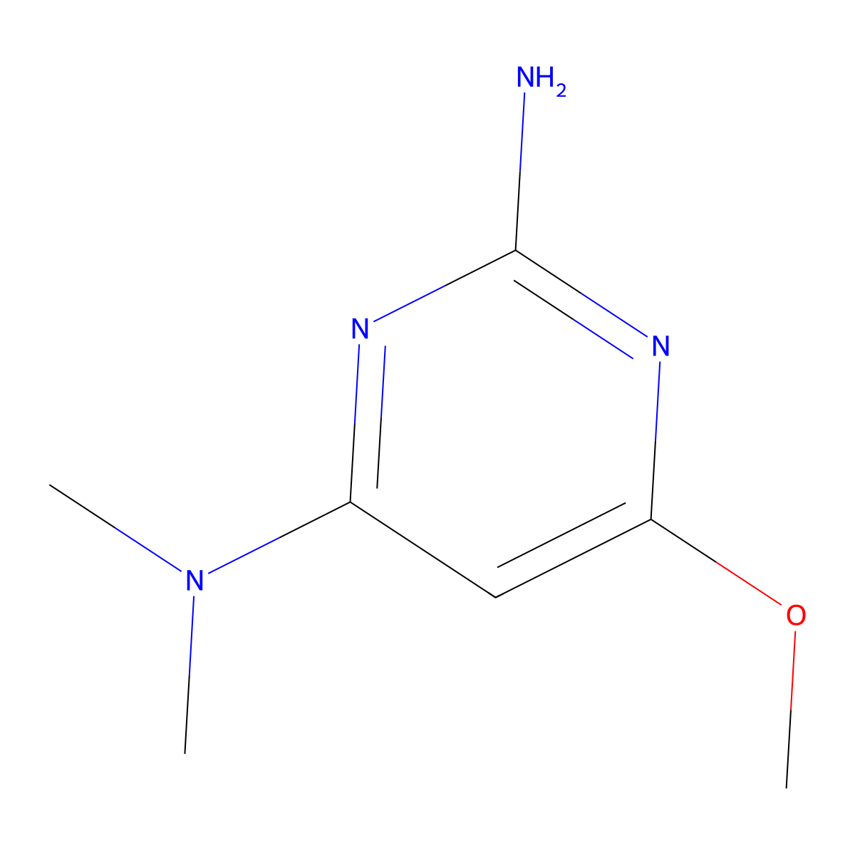 6-methoxy-N~4~,N~4~-dimethylpyrimidine-2,4-diamine molecular structure, CAS 71103-19-0