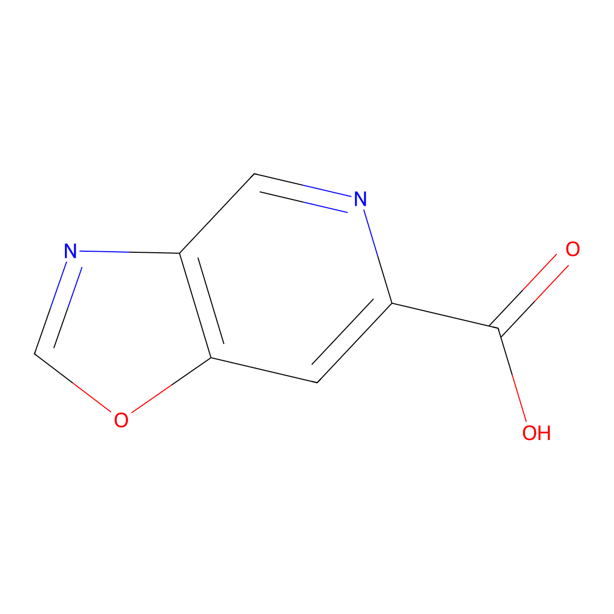 Oxazolo[4,5-C]pyridine-6-carboxylic acid molecular structure, CAS 711084-61-6
