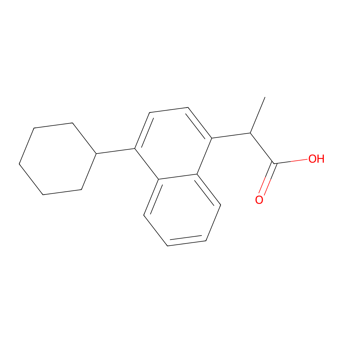 Vedaprofen molecular structure, CAS 71109-09-6