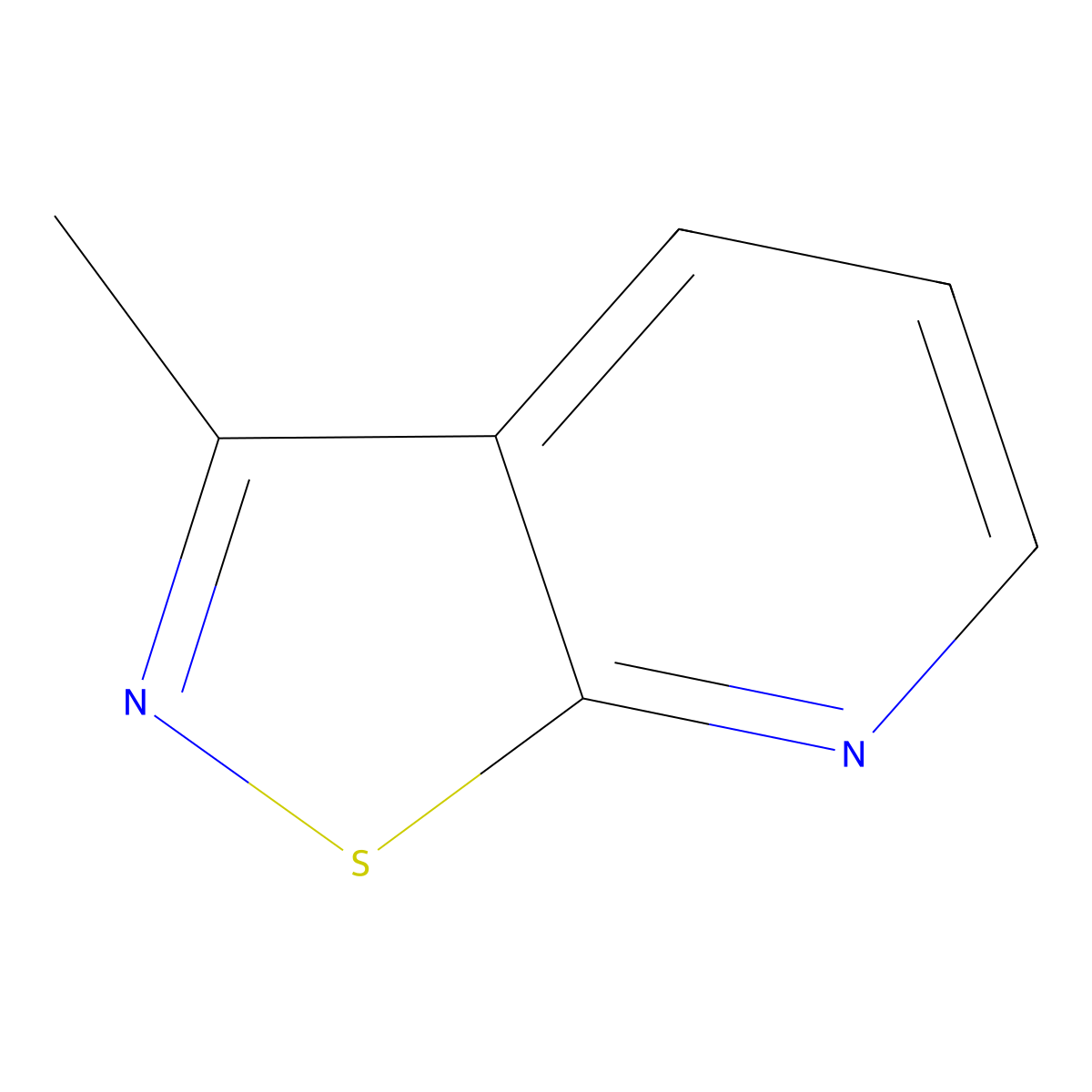 3-Methyl-[1,2]thiazolo[5,4-b]pyridine molecular structure, CAS 71109-34-7
