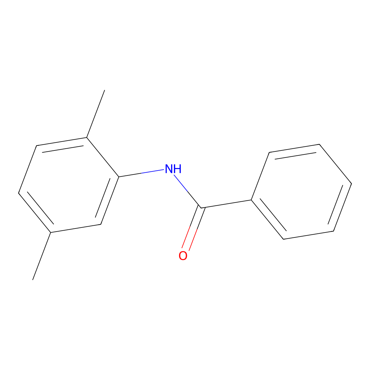 N-(2,5-Dimethylphenyl)benzamide molecular structure, CAS 71114-52-8