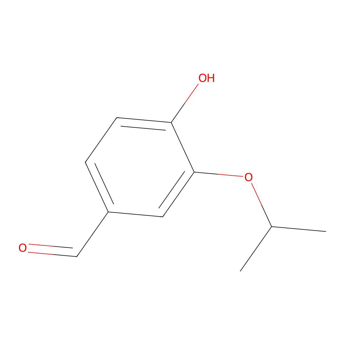 4-Hydroxy-3-isopropoxybenzaldehyde molecular structure, CAS 71118-98-4