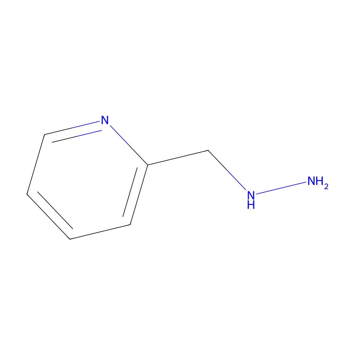2-(Hydrazinylmethyl)pyridine molecular structure, CAS 7112-37-0