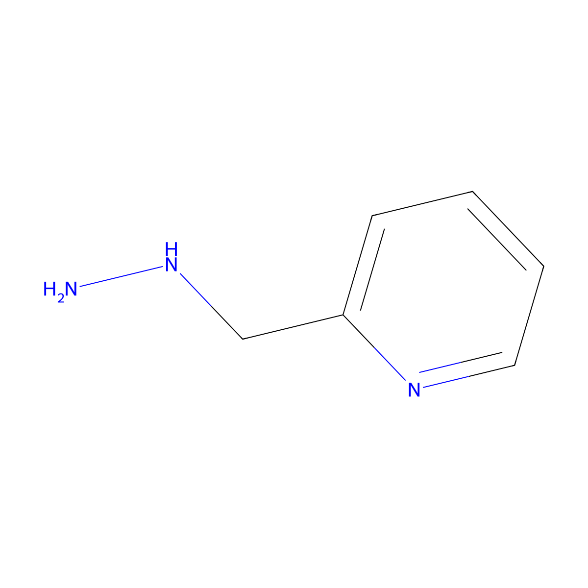 2-(Hydrazinylmethyl)pyridine molecular structure, CAS 7112-37-0