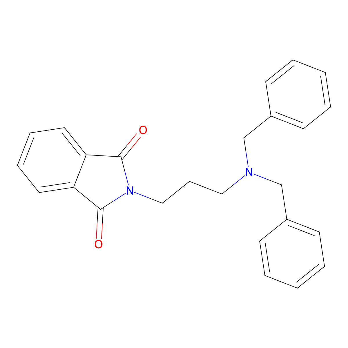 2-[3-(Dibenzylamino)propyl]isoindole-1,3-dione molecular structure, CAS 71121-96-5