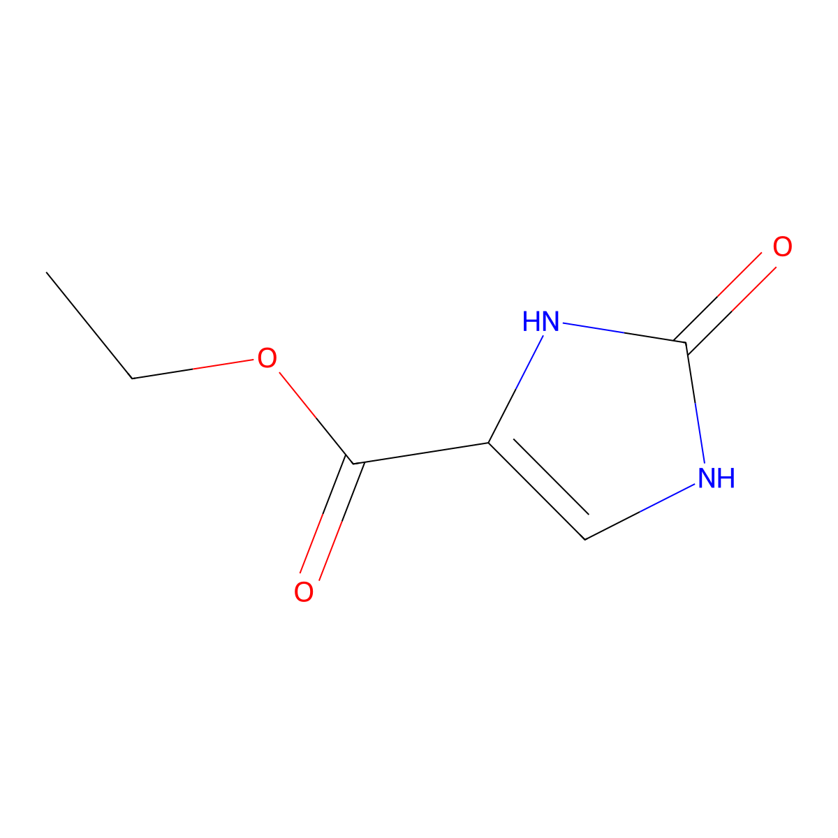 Ethyl 2-oxo-2,3-dihydro-1H-imidazole-4-carboxylate molecular structure, CAS 71123-14-3