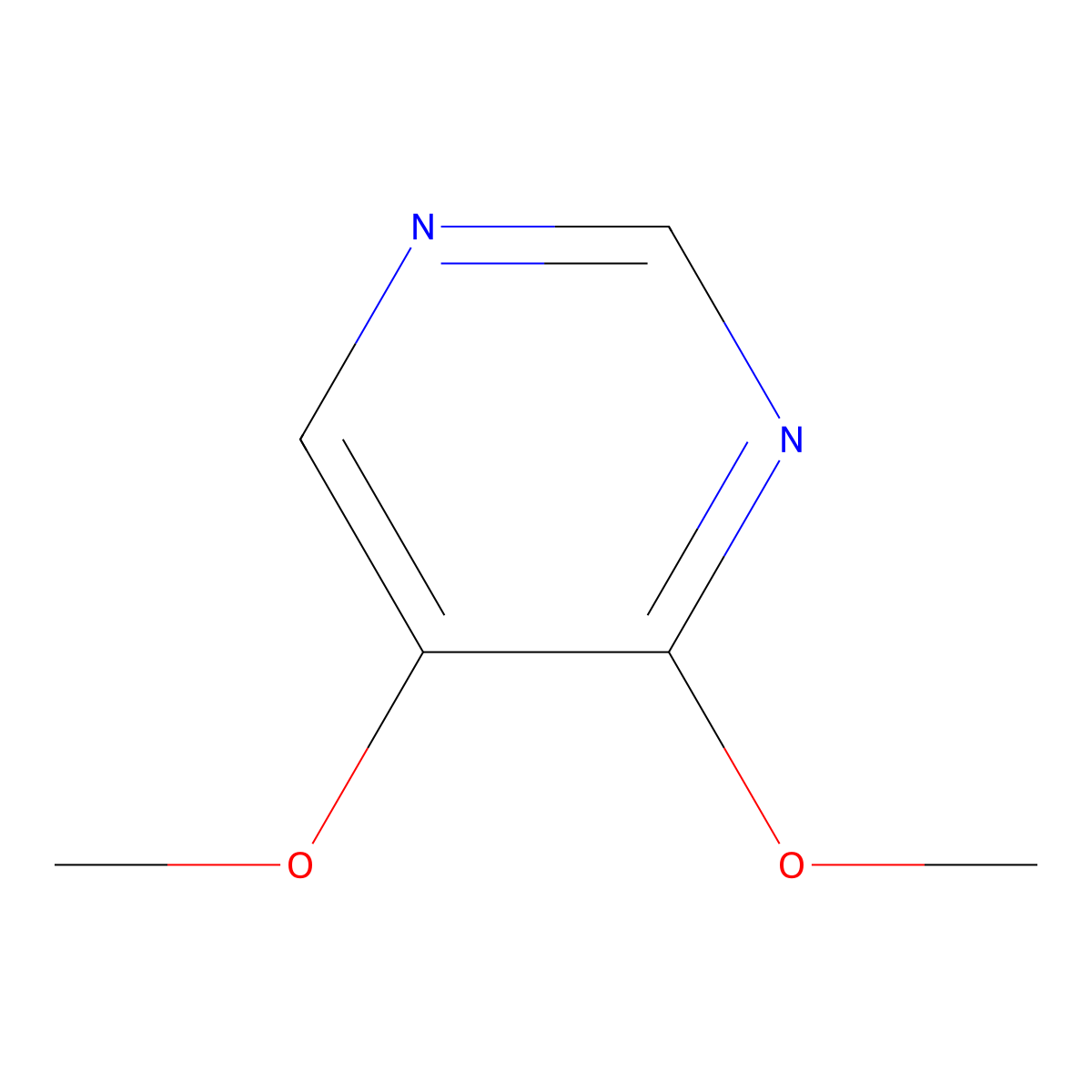 4,5-Dimethoxypyrimidine molecular structure, CAS 71133-26-1