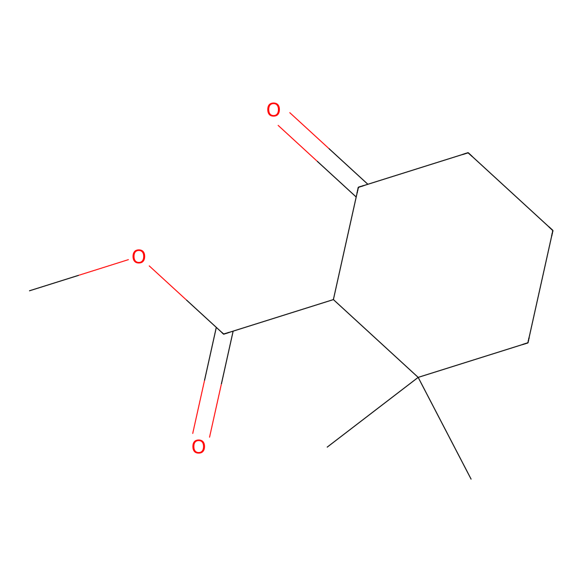 Methyl 2,2-dimethyl-6-oxocyclohexane-1-carboxylate molecular structure, CAS 71135-95-0