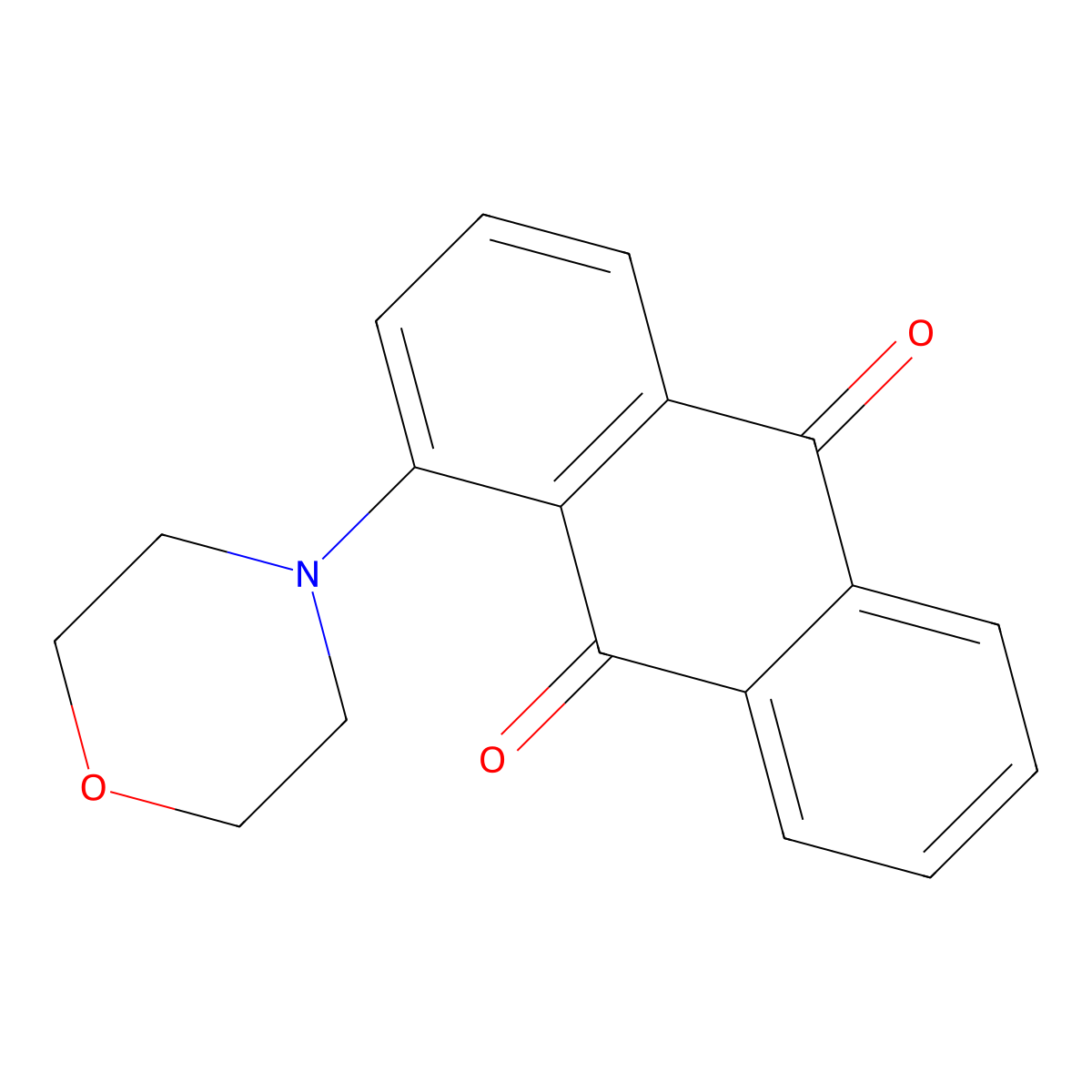 1-Morpholin-4-yl-anthraquinone molecular structure, CAS 7114-31-0
