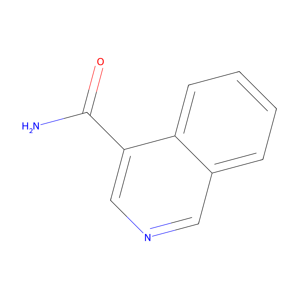 Isoquinoline-4-carboxamide molecular structure, CAS 7114-81-0