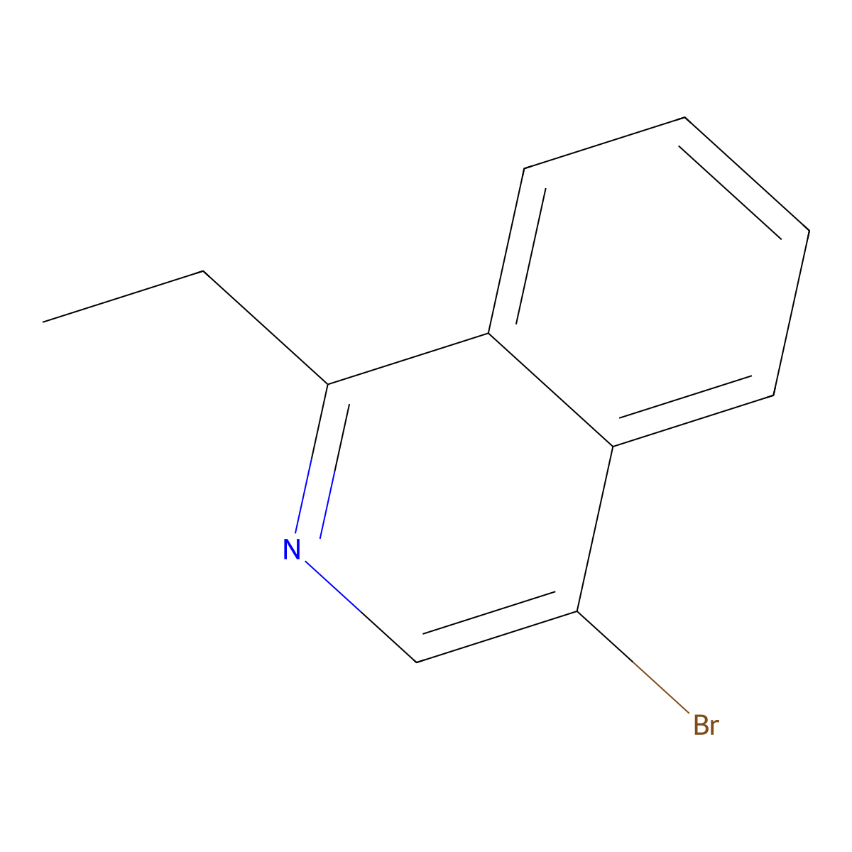 4-Bromo-1-ethylisoquinoline molecular structure, CAS 7114-89-8