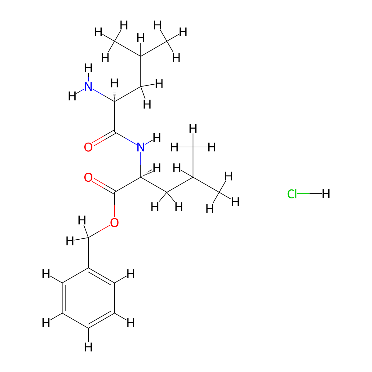 Leu-Leu-Obzlhydrochloride molecular structure, CAS 71145-33-0