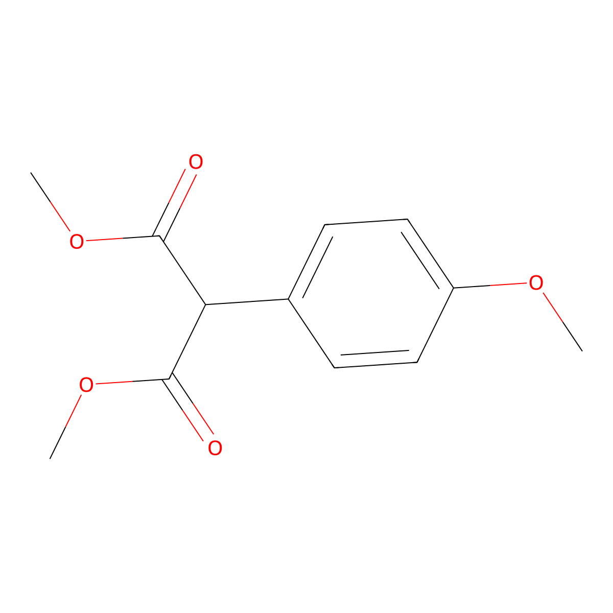 Dimethyl 2-(4-methoxyphenyl)malonate molecular structure, CAS 71146-13-9