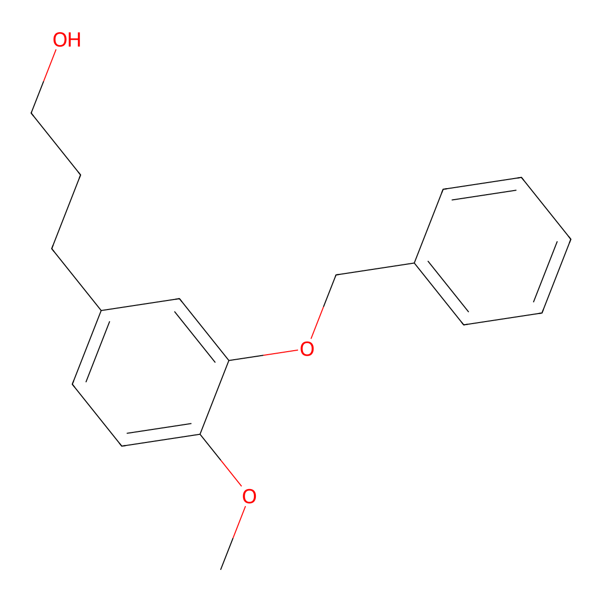 3-(3-(Benzyloxy)-4-methoxyphenyl)propan-1-ol molecular structure, CAS 71146-89-9