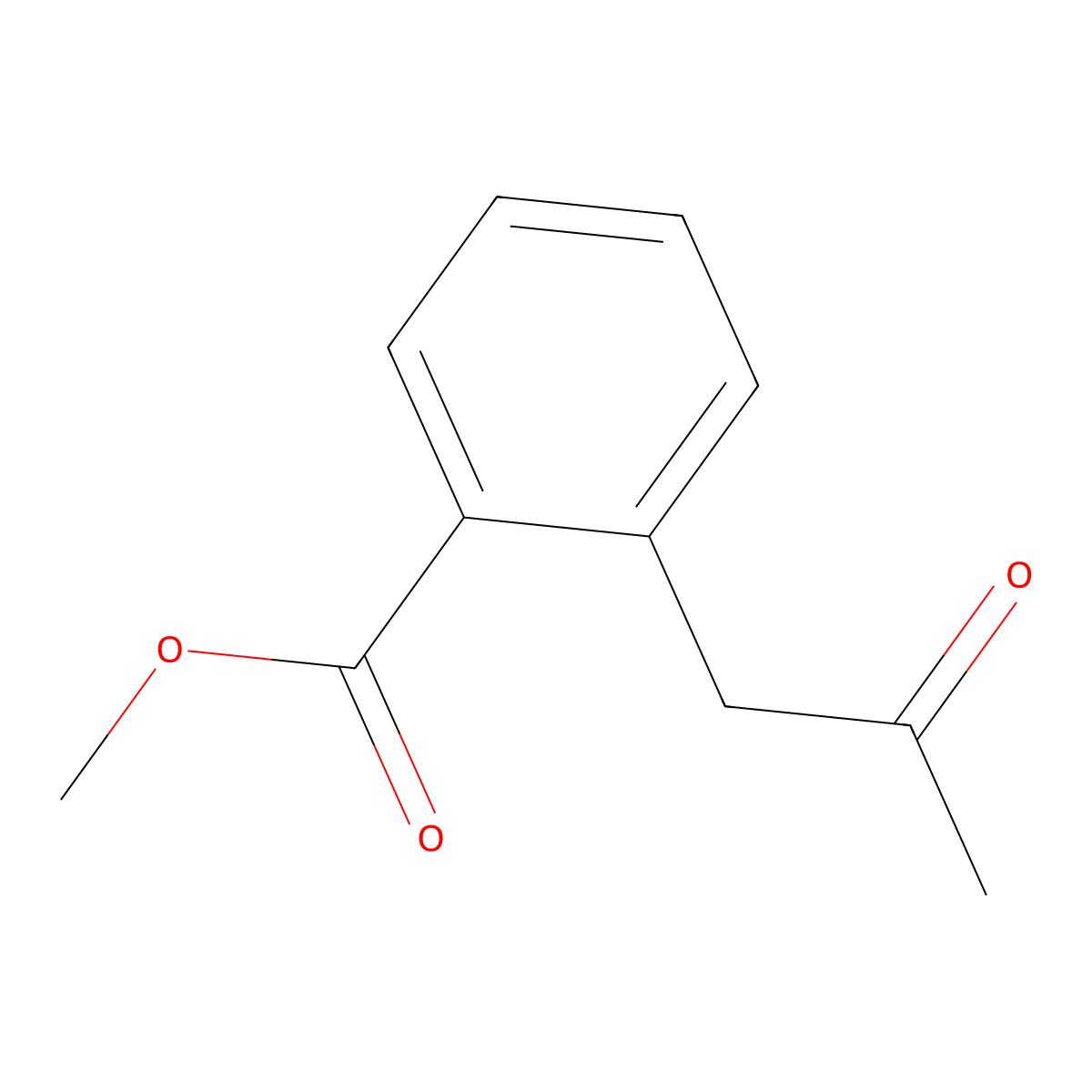Methyl 2-(2-oxopropyl)benzoate molecular structure, CAS 7115-18-6