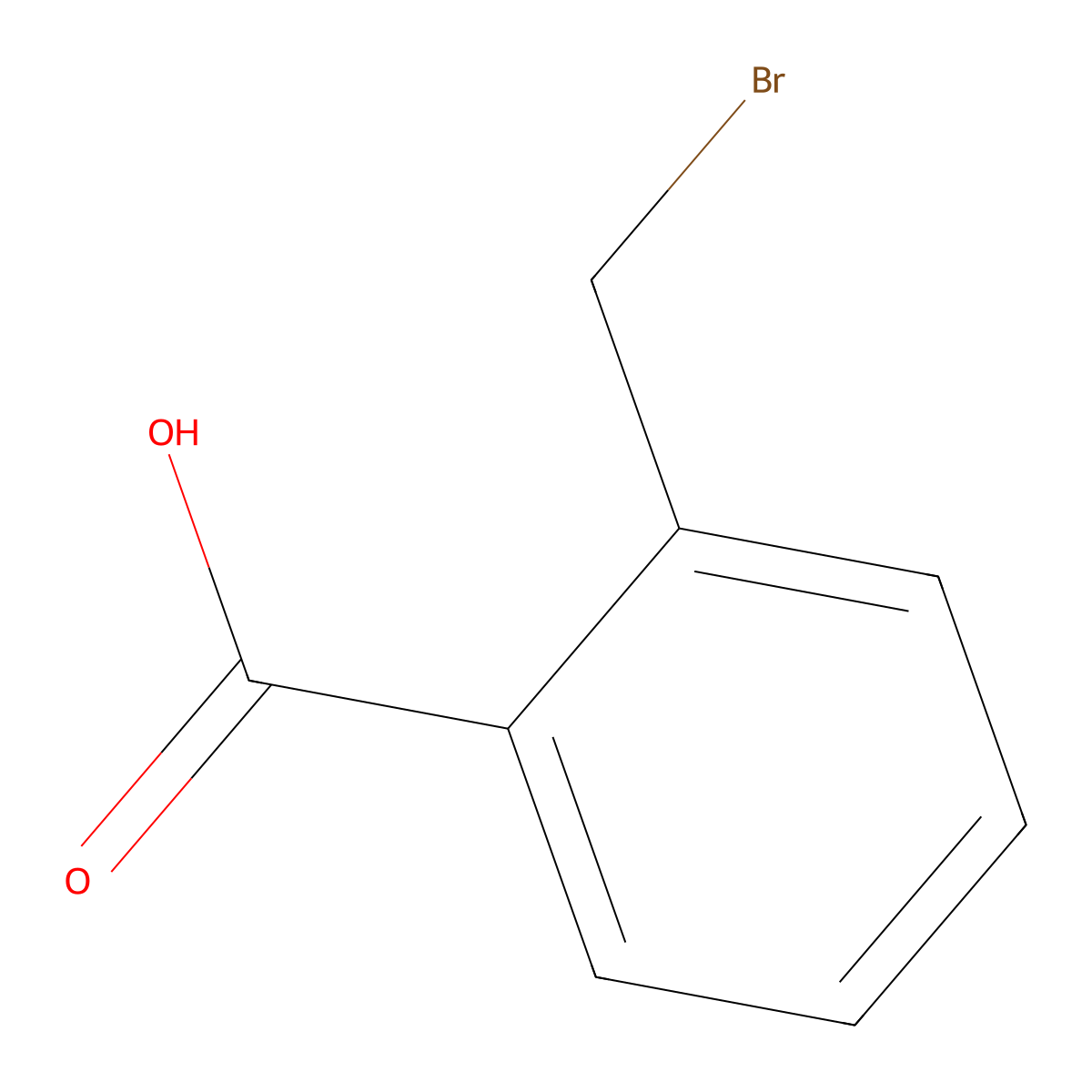2-(Bromomethyl)benzoic acid molecular structure, CAS 7115-89-1