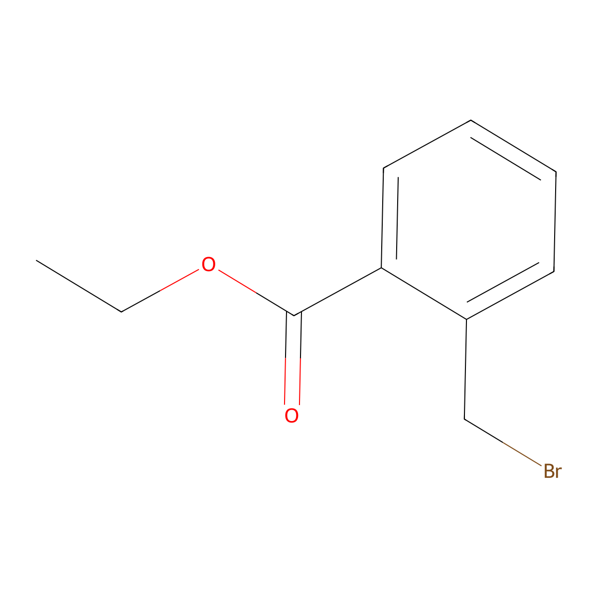 Ethyl 2-(bromomethyl)benzoate molecular structure, CAS 7115-91-5