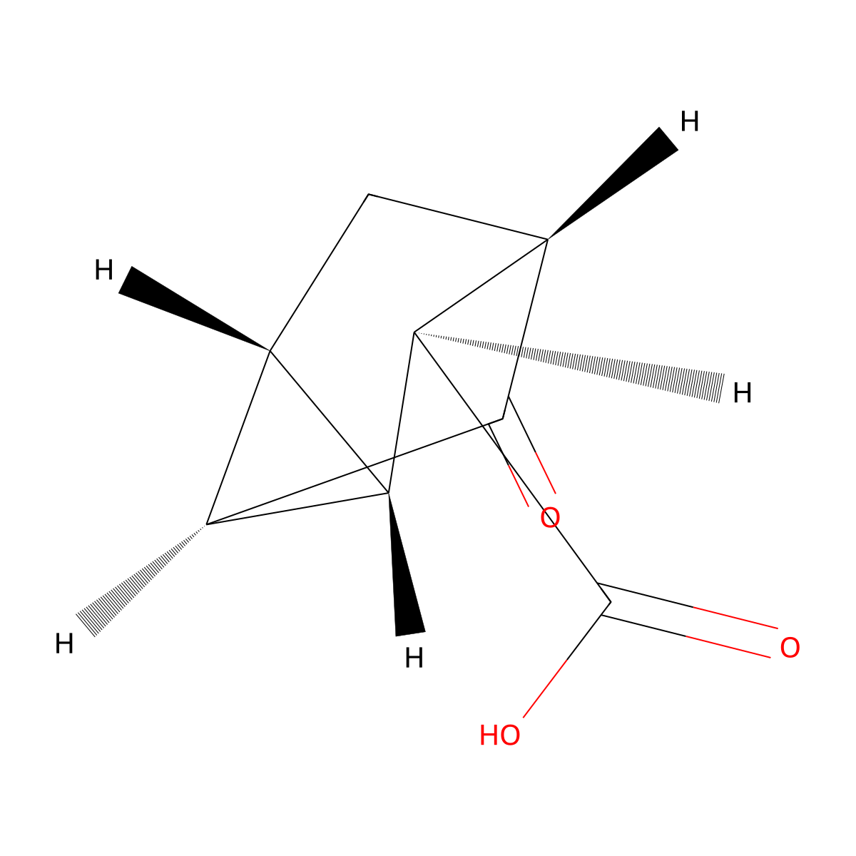 stereoisomer of 5-Oxotricyclo[2.2.1.02,6]heptane-3-carboxylic acid molecular structure, CAS 71155-07-2