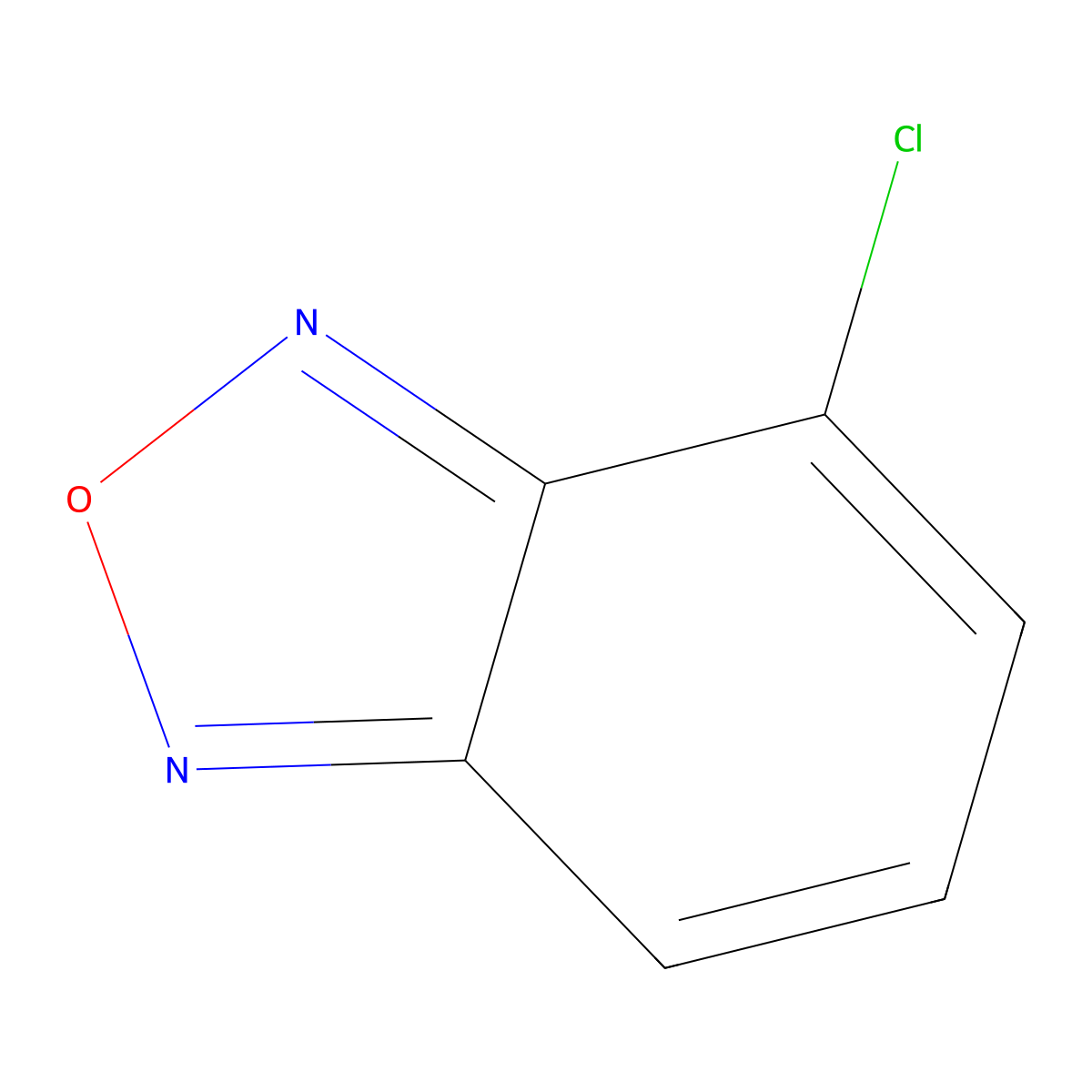 4-Chloro-2,1,3-benzoxadiazole molecular structure, CAS 7116-16-7