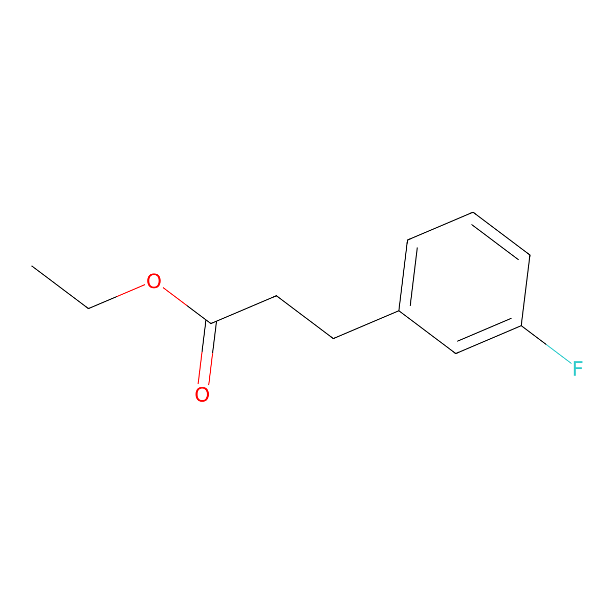 Ethyl 3-(3-fluorophenyl)propanoate molecular structure, CAS 7116-37-2