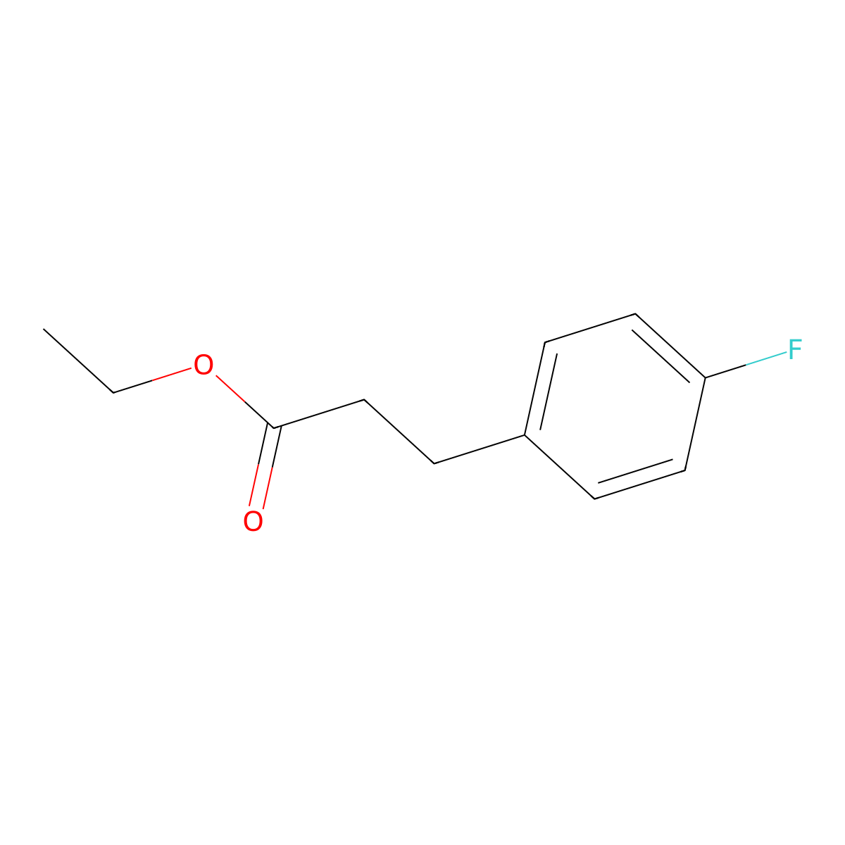 Benzenepropanoic acid, 4-fluoro-, ethyl ester molecular structure, CAS 7116-38-3