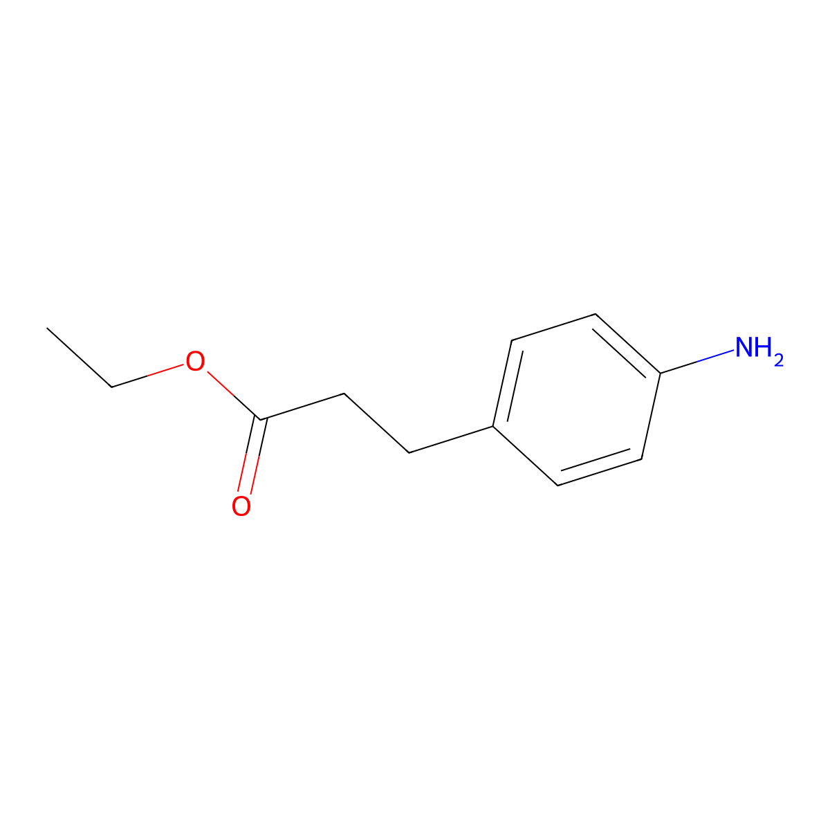 Ethyl 3-(4-aminophenyl)propanoate molecular structure, CAS 7116-44-1