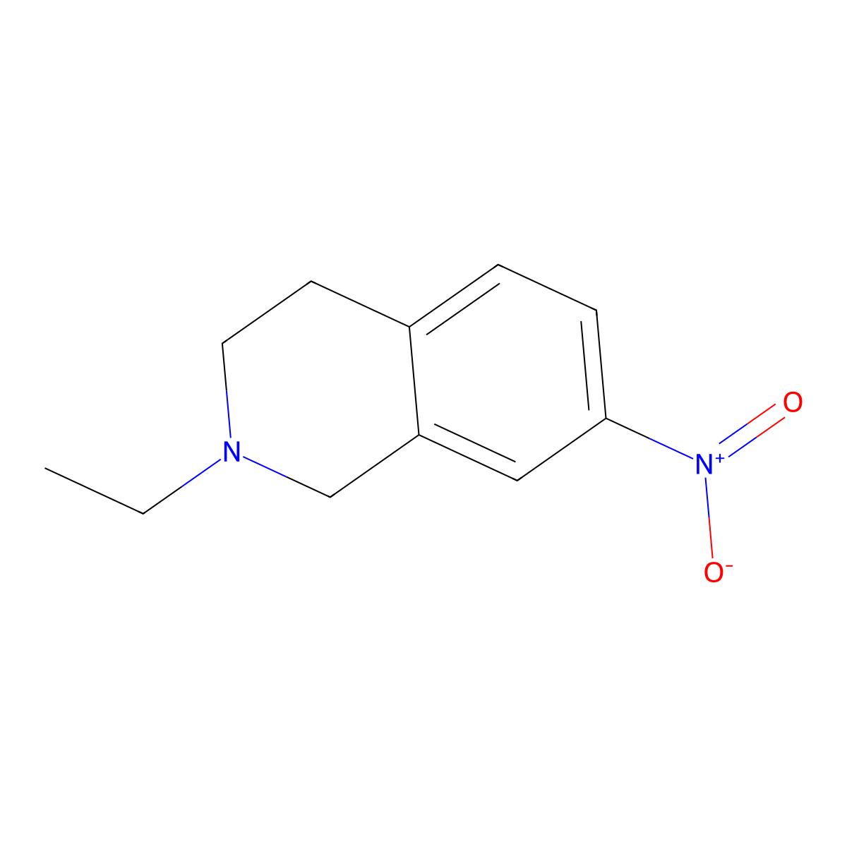 2-Ethyl-7-nitro-1,2,3,4-tetrahydroisoquinoline molecular structure, CAS 711601-13-7