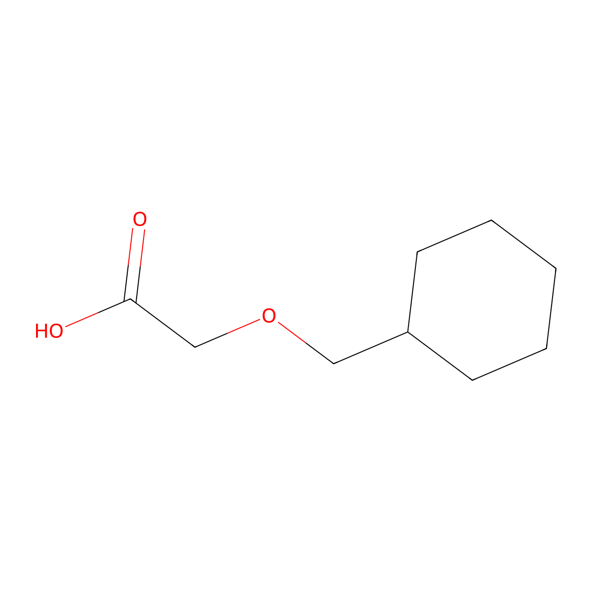 2-(Cyclohexylmethoxy)acetic acid molecular structure, CAS 711604-10-3