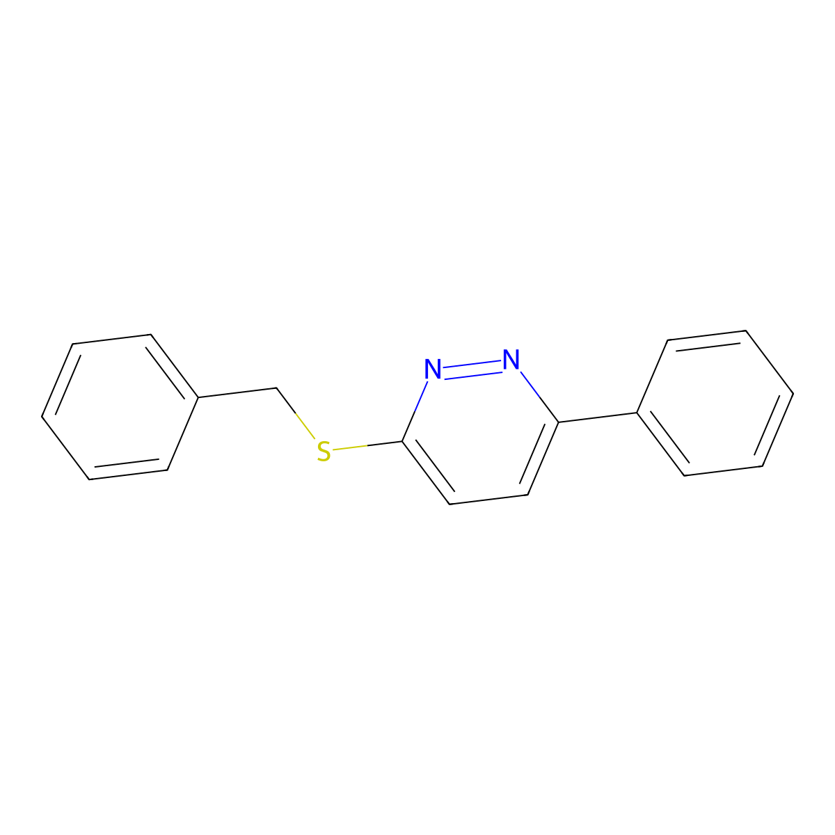 3-(Benzylthio)-6-phenylpyridazine molecular structure, CAS 71168-80-4