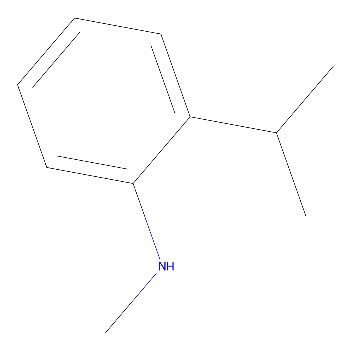 2-Isopropyl-N-methylaniline molecular structure, CAS 7117-18-2