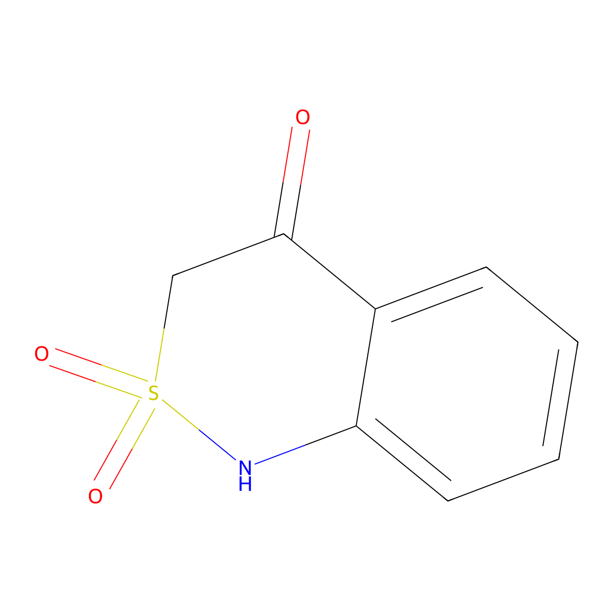 3,4-dihydro-1H-2lambda6,1-benzothiazine-2,2,4-trione molecular structure, CAS 7117-28-4
