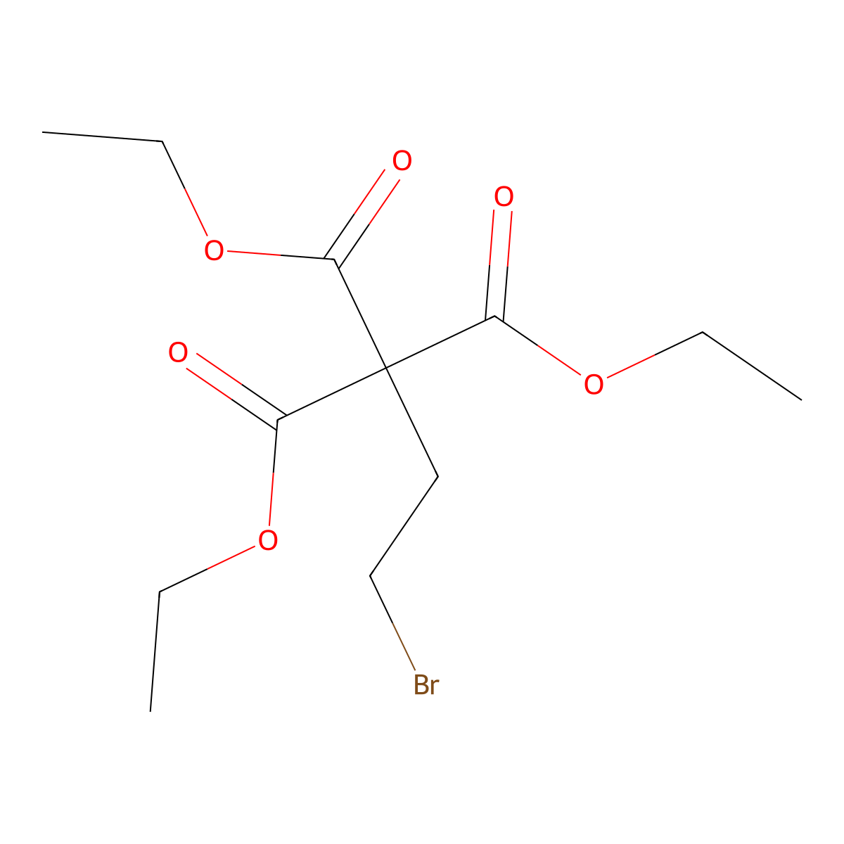 Triethyl 3-bromopropane-1,1,1-tricarboxylate molecular structure, CAS 71170-82-6