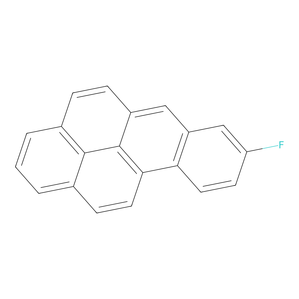 8-Fluorobenzo(a)pyrene molecular structure, CAS 71171-92-1