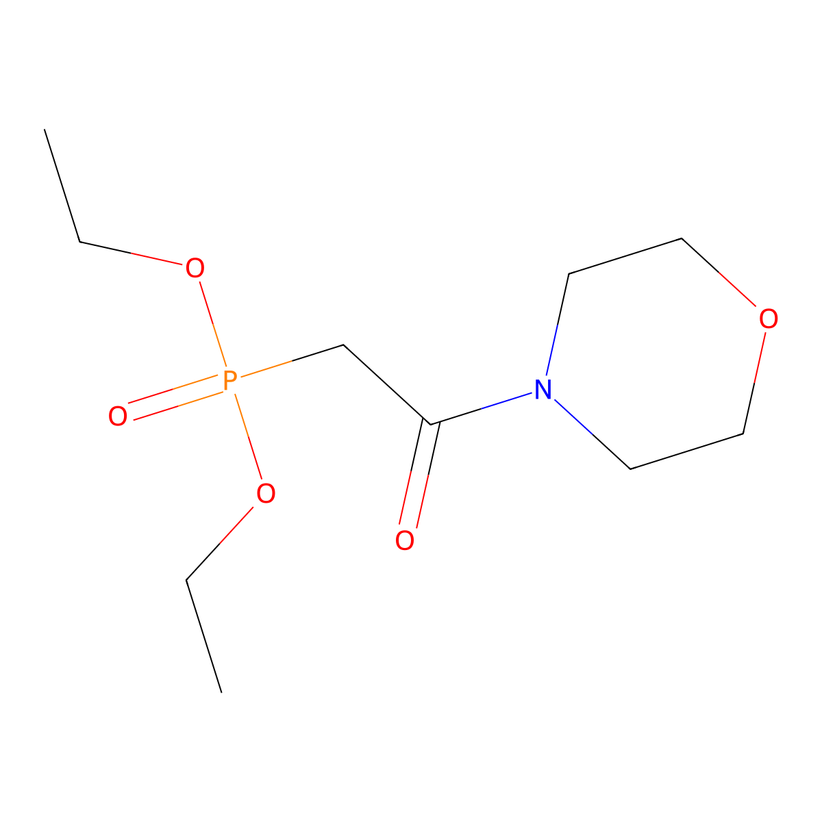 Phosphonic acid, [2-(4-morpholinyl)-2-oxoethyl]-, diethyl ester molecular structure, CAS 71172-20-8