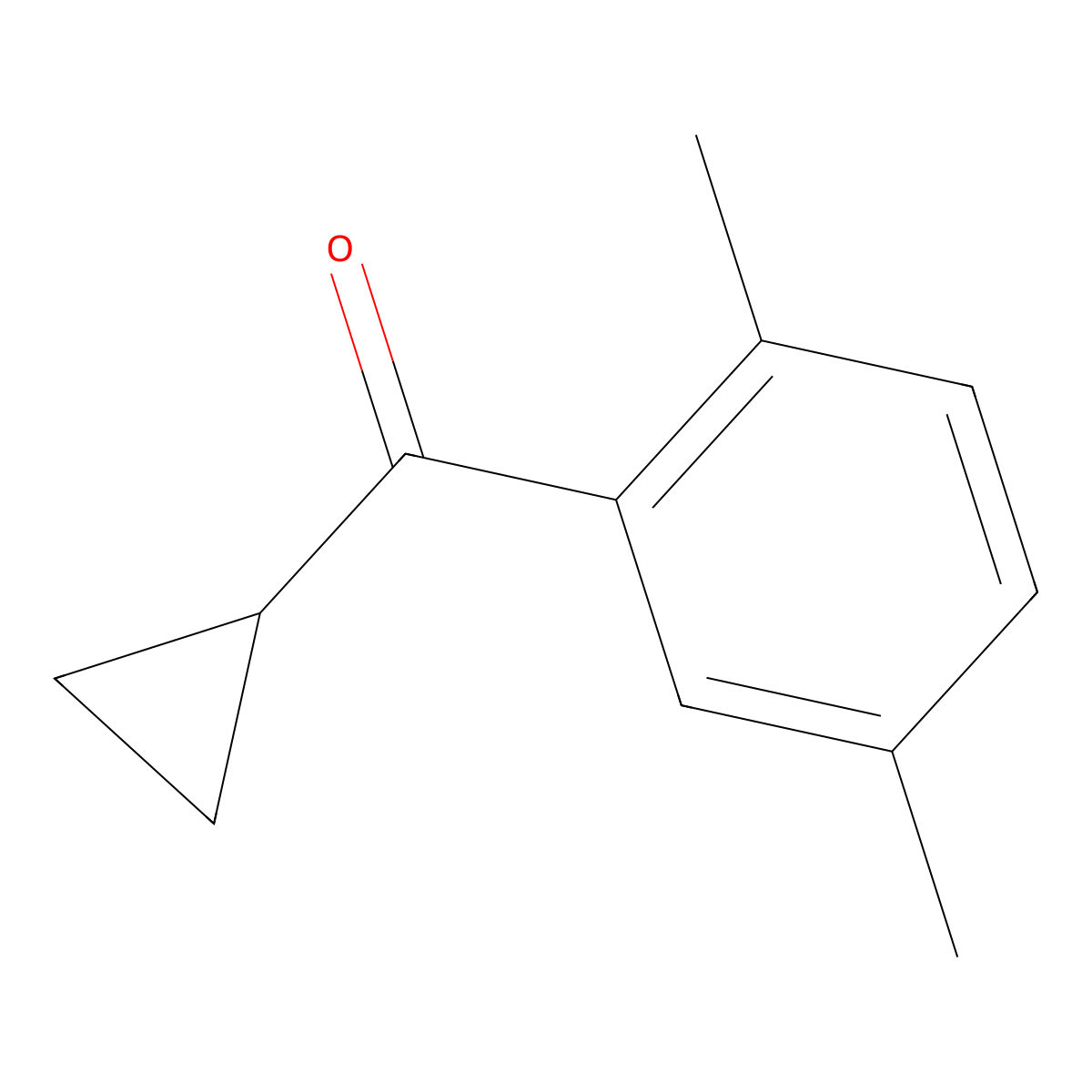 Cyclopropyl(2,5-Dimethylphenyl)Methanone molecular structure, CAS 71172-44-6