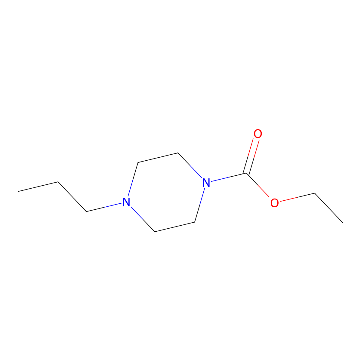 Ethyl 4-propylpiperazine-1-carboxylate molecular structure, CAS 71172-70-8