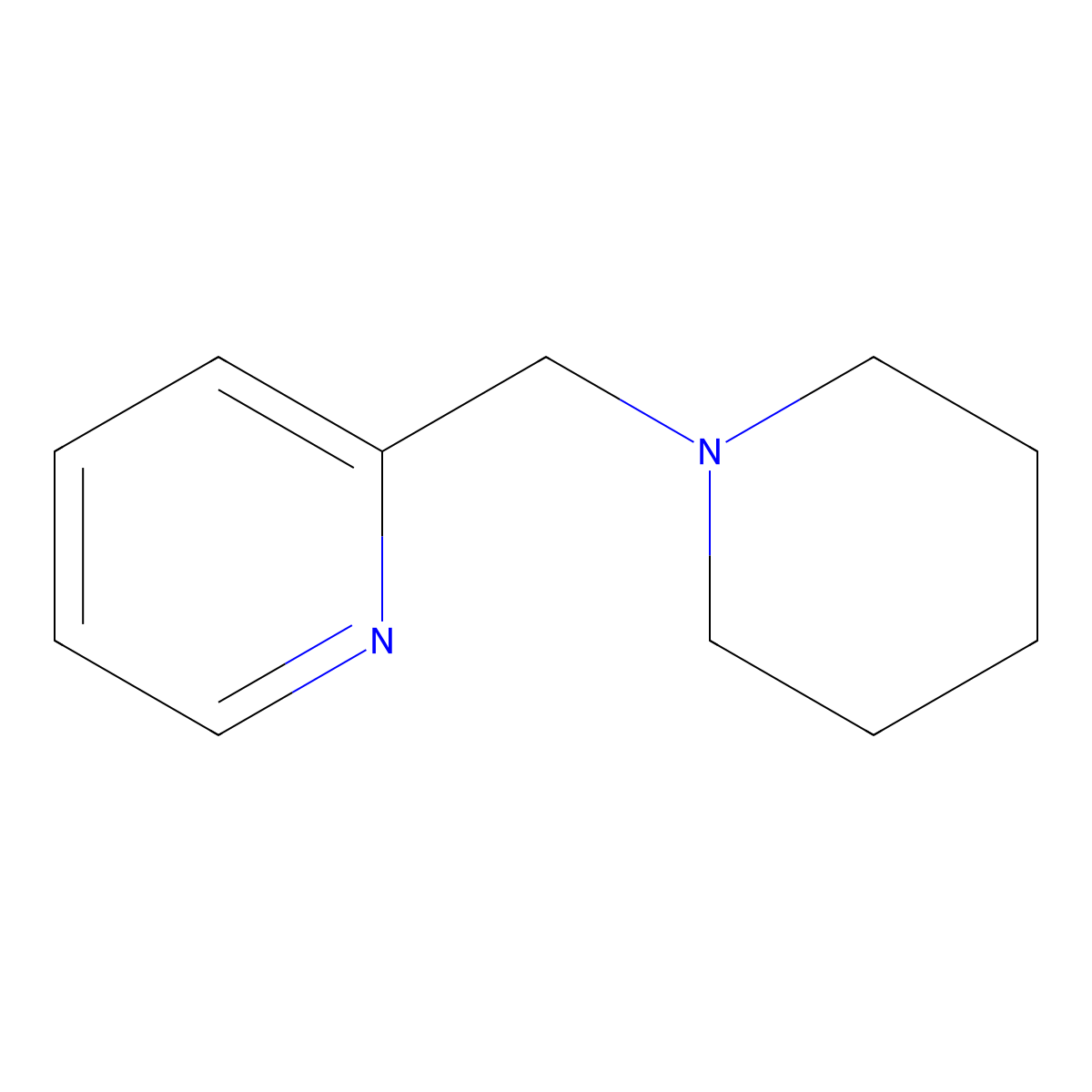 2-(Piperidin-1-ylmethyl)pyridine molecular structure, CAS 71172-77-5