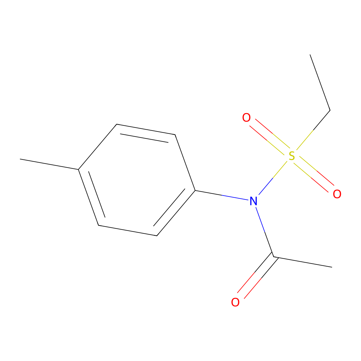 Acetamide, N-ethyl-N-(p-tolyl)- molecular structure, CAS 71173-13-2