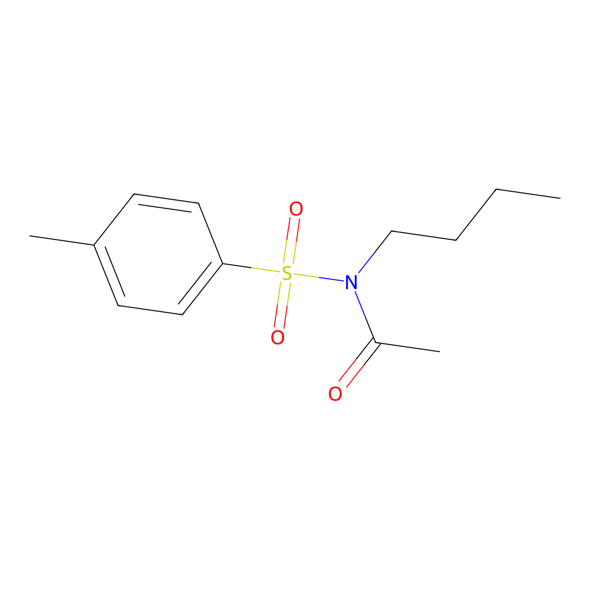 Acetamide, N-butyl-N-(p-tolyl)- molecular structure, CAS 71173-14-3