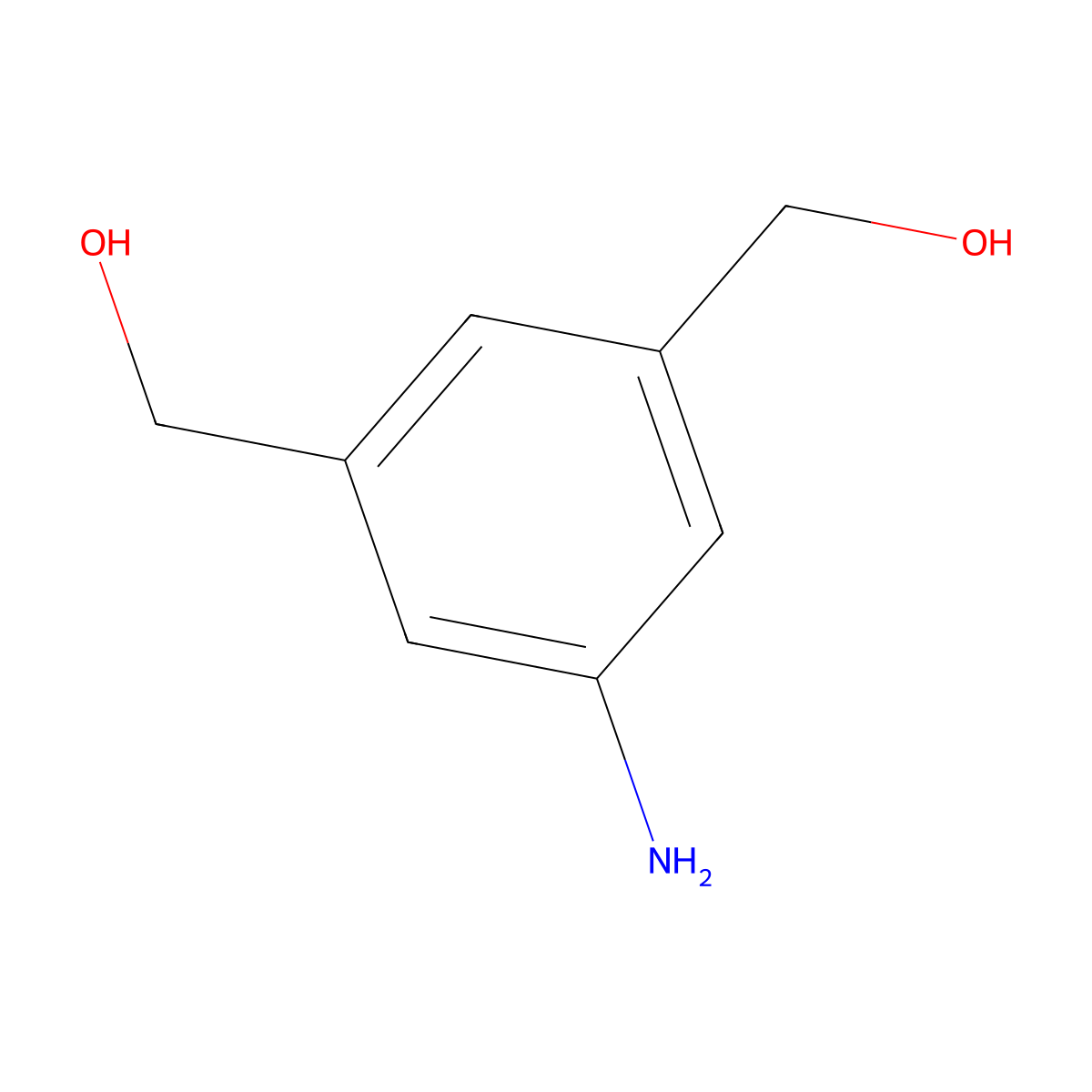 5-Amino-1,3-dihydroxymethylbenzene molecular structure, CAS 71176-54-0
