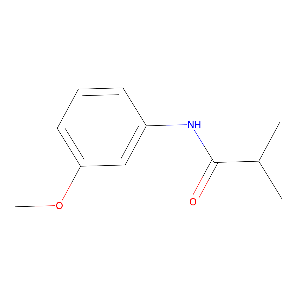 N-(3-methoxyphenyl)isobutyramide molecular structure, CAS 71182-37-1