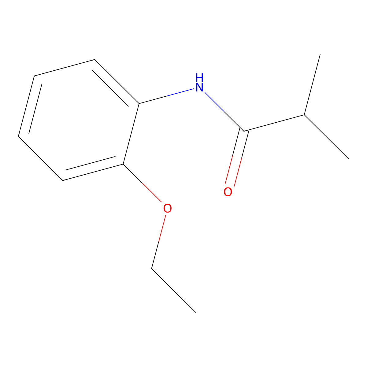 N-(2-ethoxyphenyl)-2-methylpropanamide molecular structure, CAS 71182-39-3