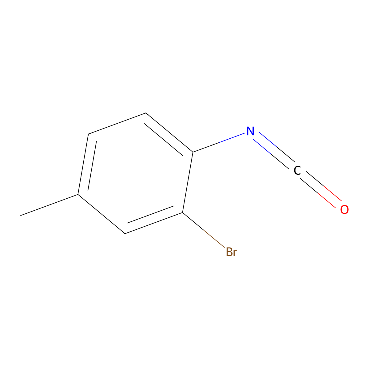 2-Bromo-4-methylphenyl isocyanate molecular structure, CAS 71189-13-4