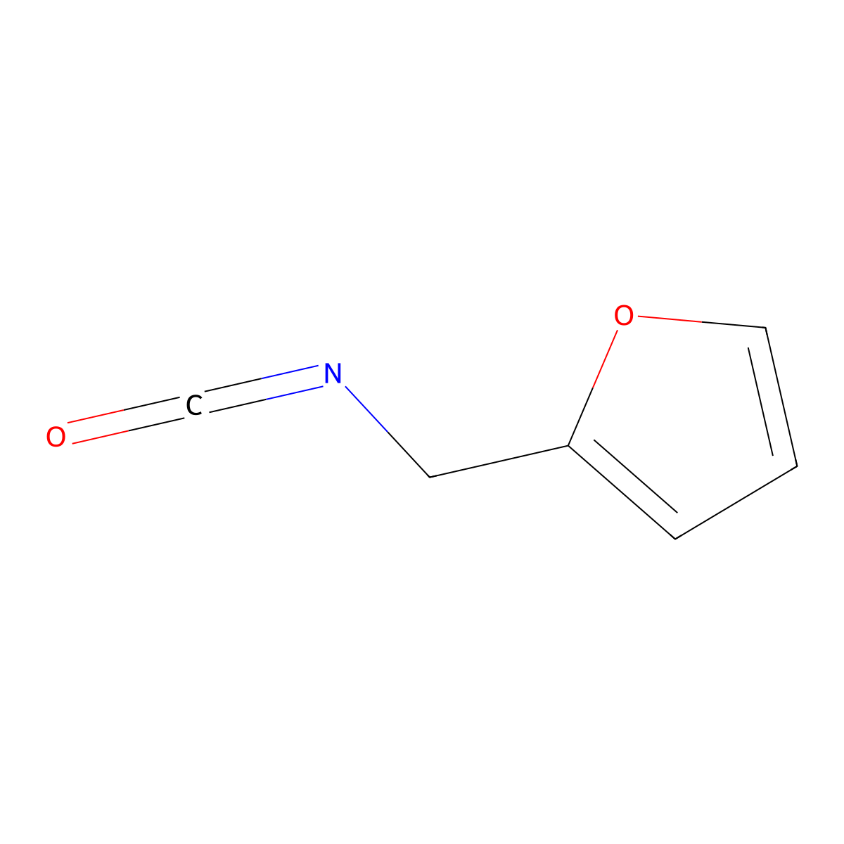 2-(Isocyanatomethyl)furan molecular structure, CAS 71189-15-6
