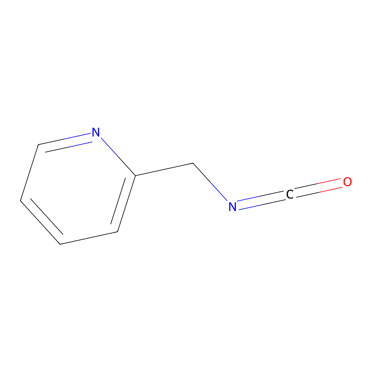 2-(Isocyanatomethyl)pyridine molecular structure, CAS 71189-21-4